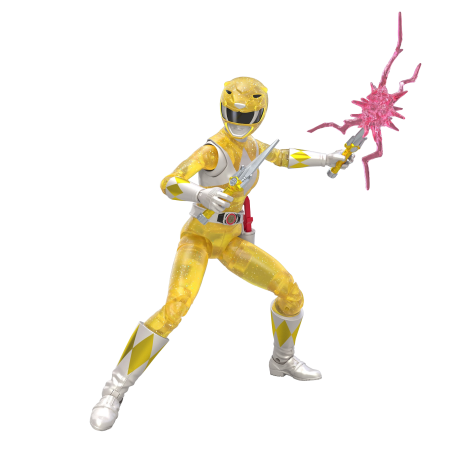 Hasbro Pulse Power Rangers Lightning Collection Mighty Morphin Metallic Yellow Ranger (Hasbro Pulse Exclusive)
