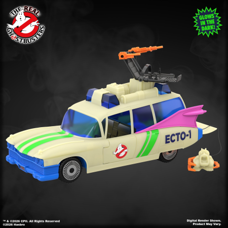 Hasbro Pulse Ghostbusters Kenner Classics The Real Ghostbusters Ecto-Glow Ecto-1